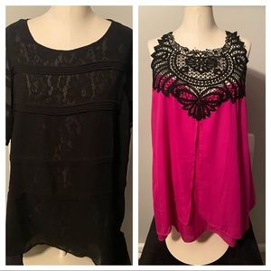Set of TWO Women’s plus size City Chic tops